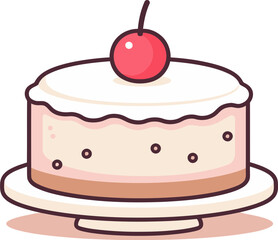 Layered Cake Illustrations in Vectors Vectorized Cake Artistry Showcased