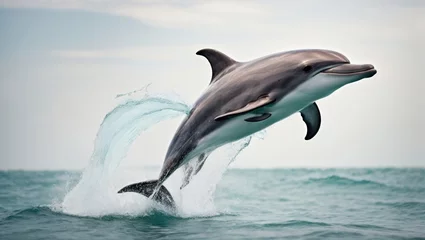 Foto auf Leinwand dolphin jumping out of water © UniquePicture