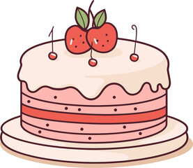 Artistic Cake Vectors Unveiled Tempting Cake Vector Gallery
