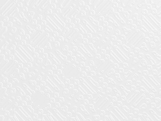 Fototapeta premium Abstract clean white texture wall 3d rendering illustration. Rough structure surface as paper, plaster or cement background for text space creative design artwork.