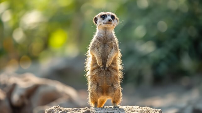 Meerkat in a Natural Pose