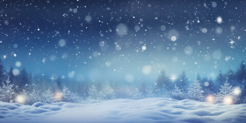 Christmas abstract Blue background