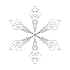 vector lineal mandala background