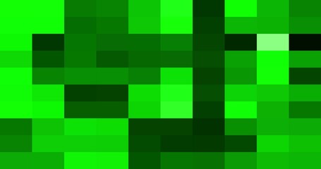 green pixel figures. Transition mask templates. Pixel transition	
