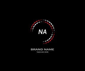 NA letter logo design. NA creative initiDGals letter logo concept. NA icon design. NA