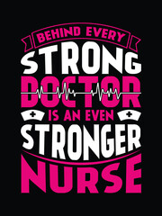 Naklejka na ściany i meble Nursing T-shirt Design Vector Template or Nurse T-shirt