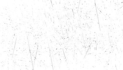 Grain noise stamp. Old paper. Grunge design elements. Grunge black and white pattern. Monochrome particles abstract texture. Dark design background surface. Vector illustration.