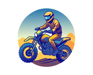 Obraz na płótnie Canvas motorcross t shirt design illustration vector