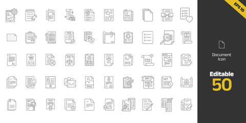 Document icon pack design