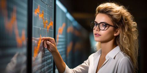 portrait of Financial Analyst, who Conduct quantitative analyses of information affecting investment programs of public or private institutions