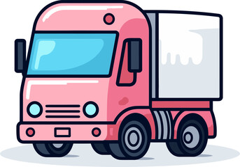 Commercial Fleet in Motion Vectorized Vehicle Showcase Roadways Illustrated Commercial Vehicle Vector Artistry
