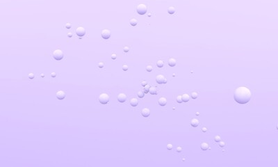 3d rendering picture of light purple balls. Abstract wallpaper and background. Dynamic wallpaper. Modern cover design. Ads banner or brochure template. 3D illustration.