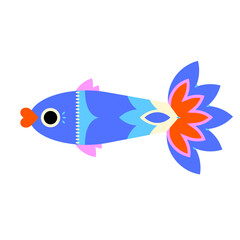 poisson géométrique coloré
