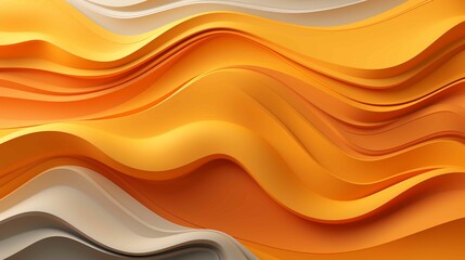 Abstract background with wavy lines in orange color