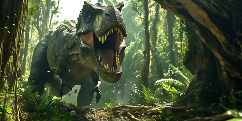 The fierce Tyrannosaurus Rex of the Jurassic era.