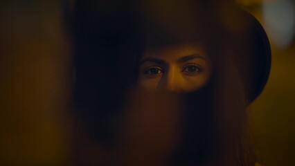 Professional Female Photographer Using DSLR Camera Capturing Photos