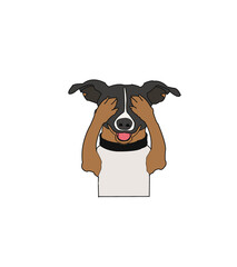 Dog cartoon Vector Illustration 