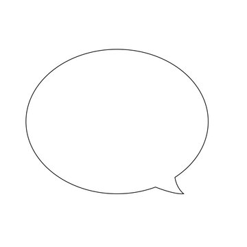 bulle de conversation noire
