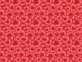 heart shaped confetti Pattern. Valentines background. love pattern. seamless pattern.