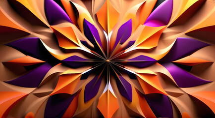 Abstract delightful background, blend of gold and violet evokes delight.