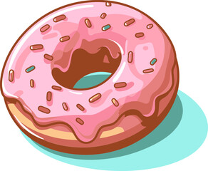 Retro Donut Vector Designs Temptation in Vector Donut Art