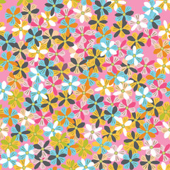 botanic seamless pattern with exotic flowers and leaves, hand drawn background. floral pattern.