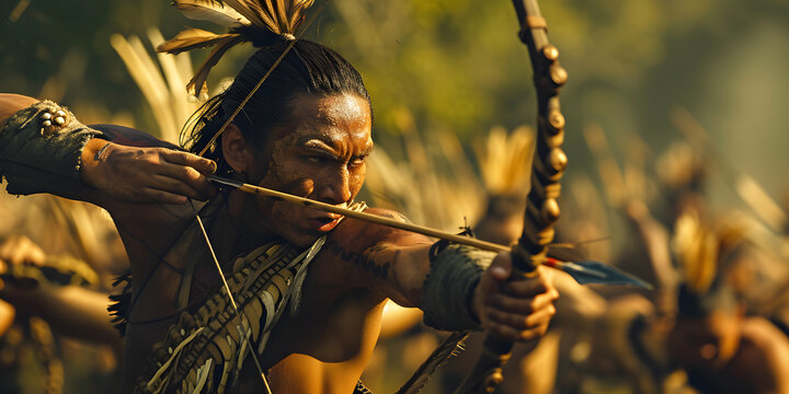 Amazon warrior in battle