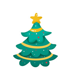 green card of christmas tree