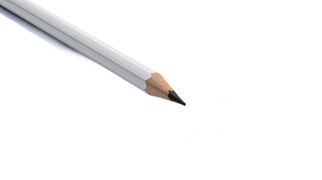 Pencil and Paper. Isolated on a white background png like