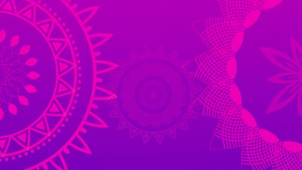 Modern and creative mandala design background, luxury wedding invitation animation with colorful mandala, Creative modern mandala design with rotation animation