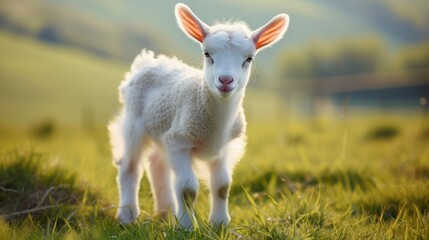 A Cute Little Baby Goat Exploring the Great Outdoors