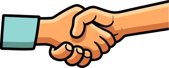 Corporate Trustworthy DealSolid Handshake of Commitment
