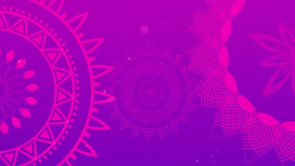 Modern and creative mandala design background, luxury wedding invitation animation with colorful mandala, Creative modern mandala design with rotation animation