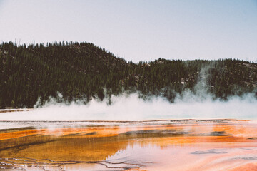 Vibrant grand prismatic spring