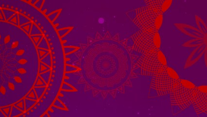 Modern and creative mandala design background, luxury wedding invitation animation with colorful mandala, Creative modern mandala design with rotation animation
