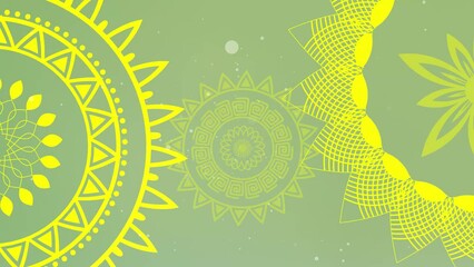 Modern and creative mandala design background, luxury wedding invitation animation with colorful mandala, Creative modern mandala design with rotation animation