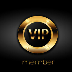 VIP member decor badge