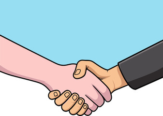 Business Unity IllustrationFirm Handshake Symbol