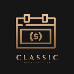 money calender logo design