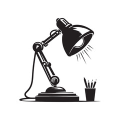 Design Essentials: Desk Lamp Silhouette Set to Brighten Your Creative Concepts - Radiant Lamp Silhouette

