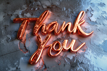"Thank you" written in a 3D metal and rock style. Great for presentation end screens.