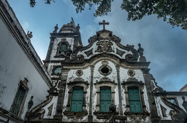 Fototapeta na wymiar Franciscan convent church (Convento e Igreja de Santo Antônio), Recife, Pernambuco, Brazil