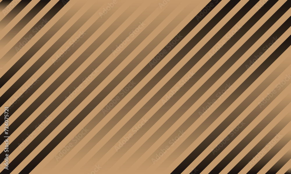 Poster abstract repeatable diagonal black white gradient line pattern on brown.