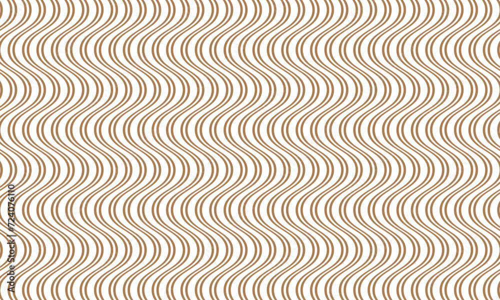 Poster abstract repeatable brown vertical smooth wave line pattern.