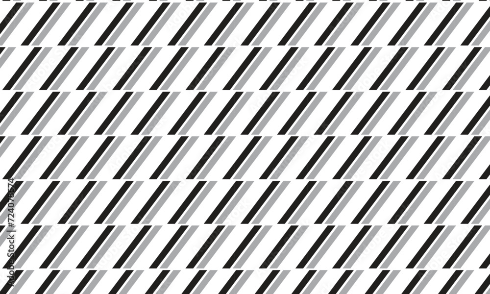Poster abstract repeatable geometric black grey diagonal line pattern.