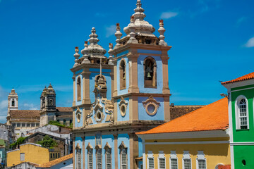 Magnificent historical buildings surrounding the infamous Pellorio square, where African slaves...