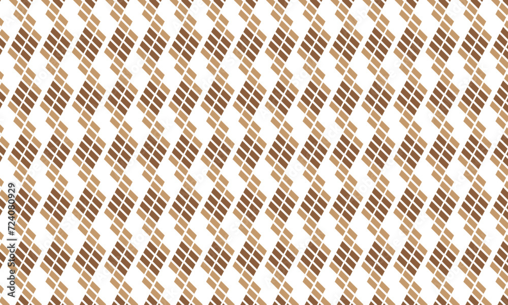 Poster abstract repeatable geometric diagonal brown rectangle dot pattern.