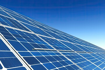 Obraz premium realistic stock photo, solar panels, modern color palette, top view