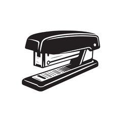Stapler Symphony: A Collection of Artistic Stapler Silhouettes Evoking Office Harmony - Stapler Illustration - Stapler Vector - Stationary Silhouette

