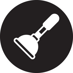 plunger glyph icon